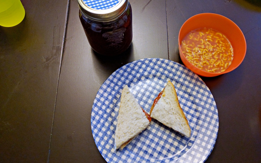 peanut butter and jelly sandwiches, childhood first foods