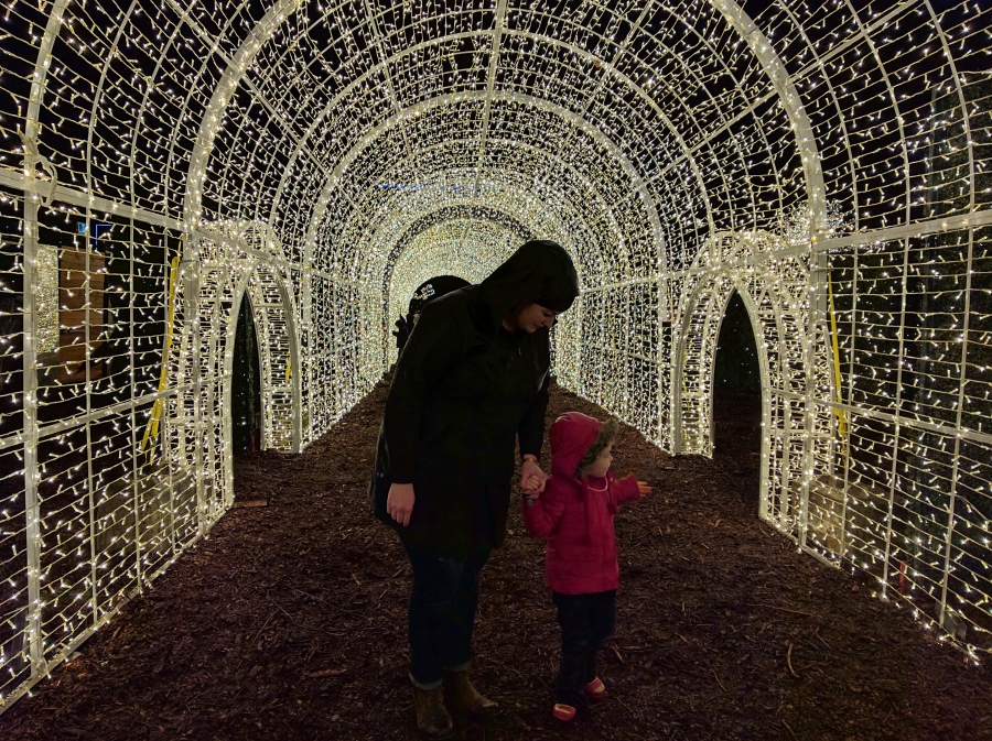 Enchant Christmas in Vancouver, light tunnel