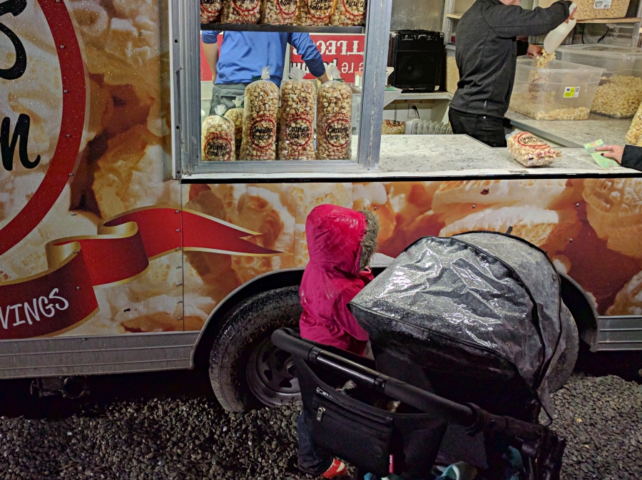 Enchant Christmas in Vancouver, popcorn food truck