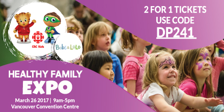 Healthy Family Expo Vancouver 2 for 1 ticket code: DP241