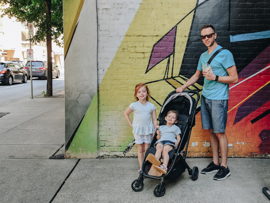 a tourist in your own city, staycation, Vancouver, UPPAbaby MINU, family travel